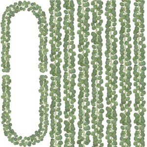 Artificial eucalyptus garland greenery vines wedding table wall decor 8 pack